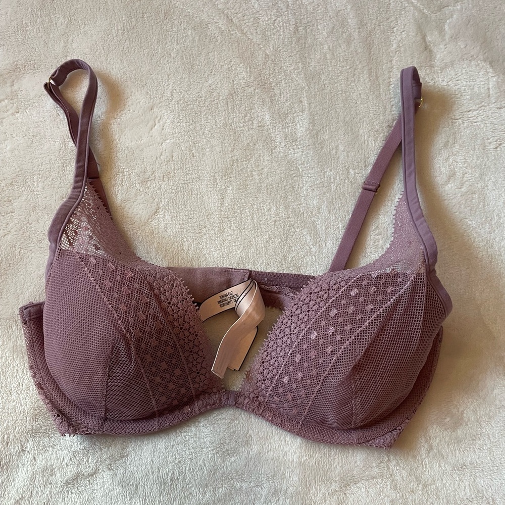 Victoria’s Secret purple lace bra
